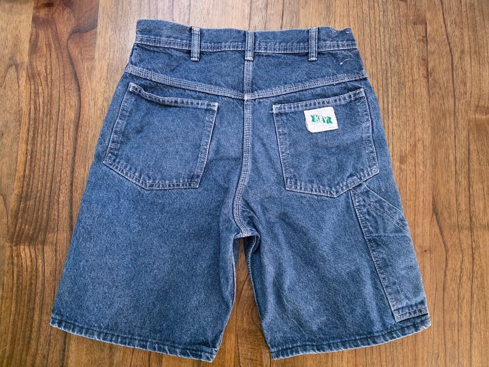 Vtg Key Imperial Denim Carpenter Shorts Mens 30 Blue Workwear Jorts 90s Utility